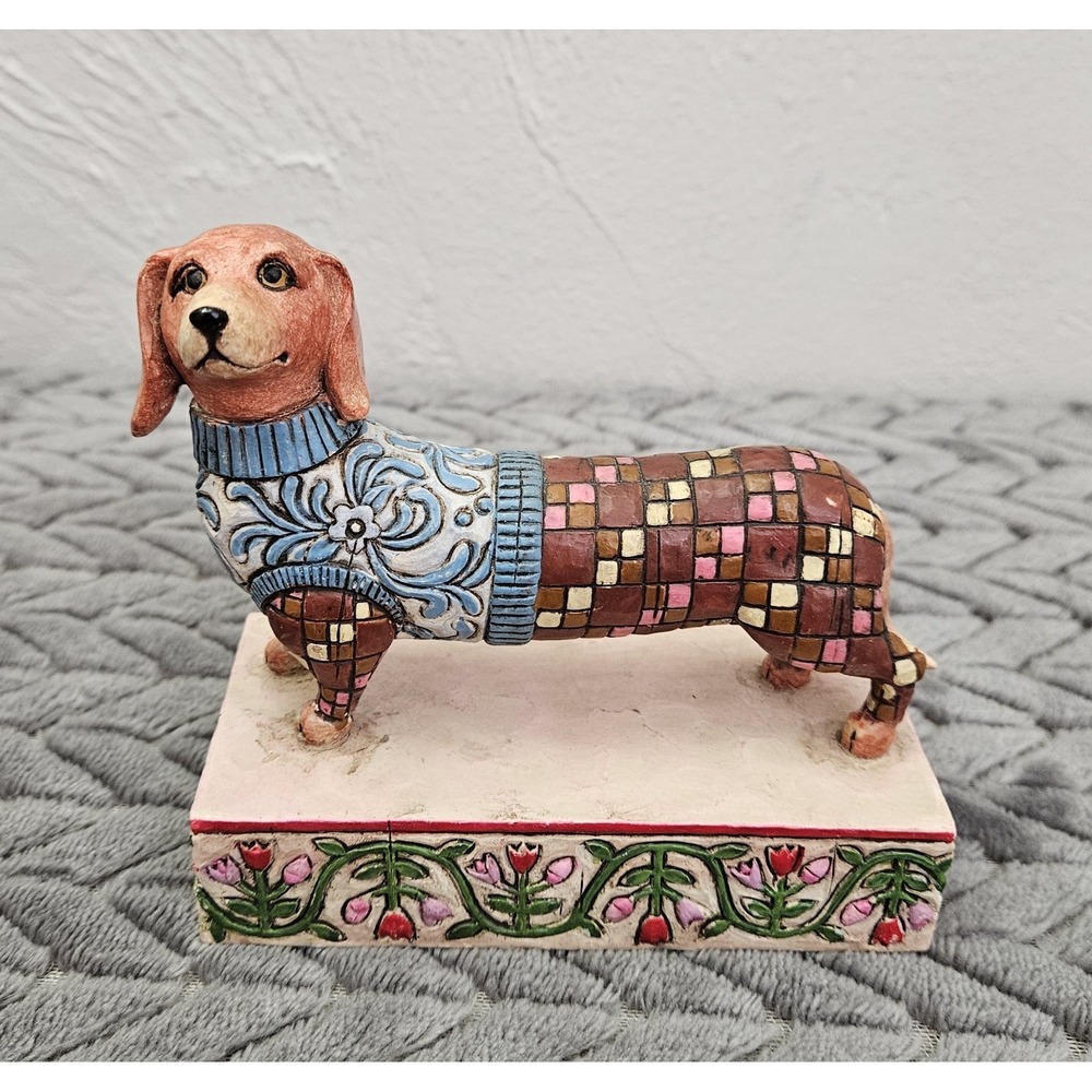 Jim Shore Longfellow Dachshund Statue Dog Figurine 2005 Heartwood Creek V4004851